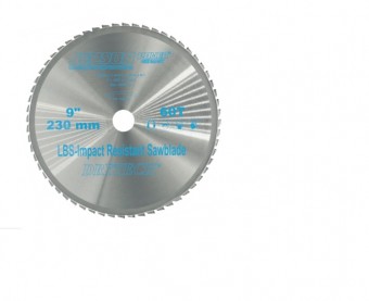 Carbide tipped LBS resistant ø 230 mm / 60T for steel (thin walled)