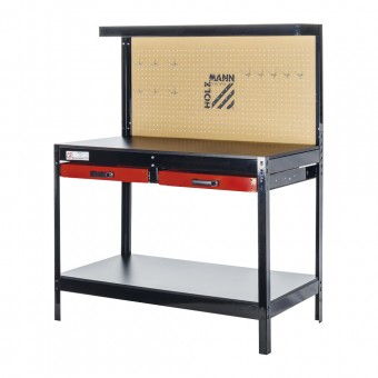 Banc de lucru cu spatiu de depozitare si paravan WT06