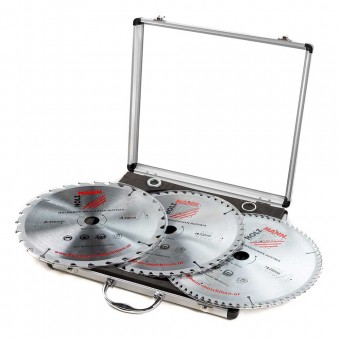 Set de lame de ferăstrău TCT în cutie de aluminiu Ø 300mm KSB300SET